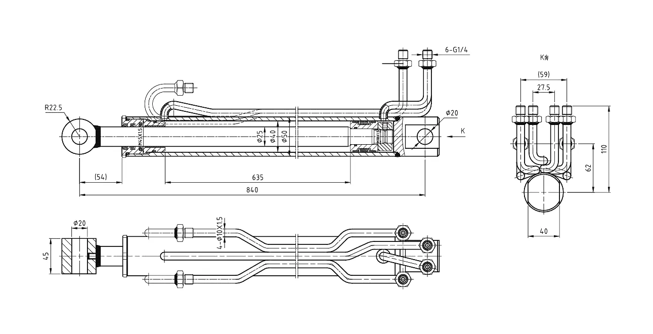 Technical Specification Datasheet - Behind Cylinder for Opening Rack Support HCYY11112026