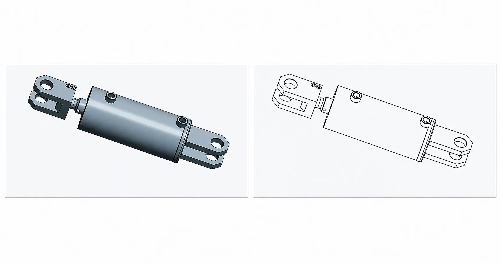 Forklift Attachment Cylinder — Φ125mm, 200mm Stroke 5 Forklift Attachment Cylinder Phi90mm 265mm Stroke detail