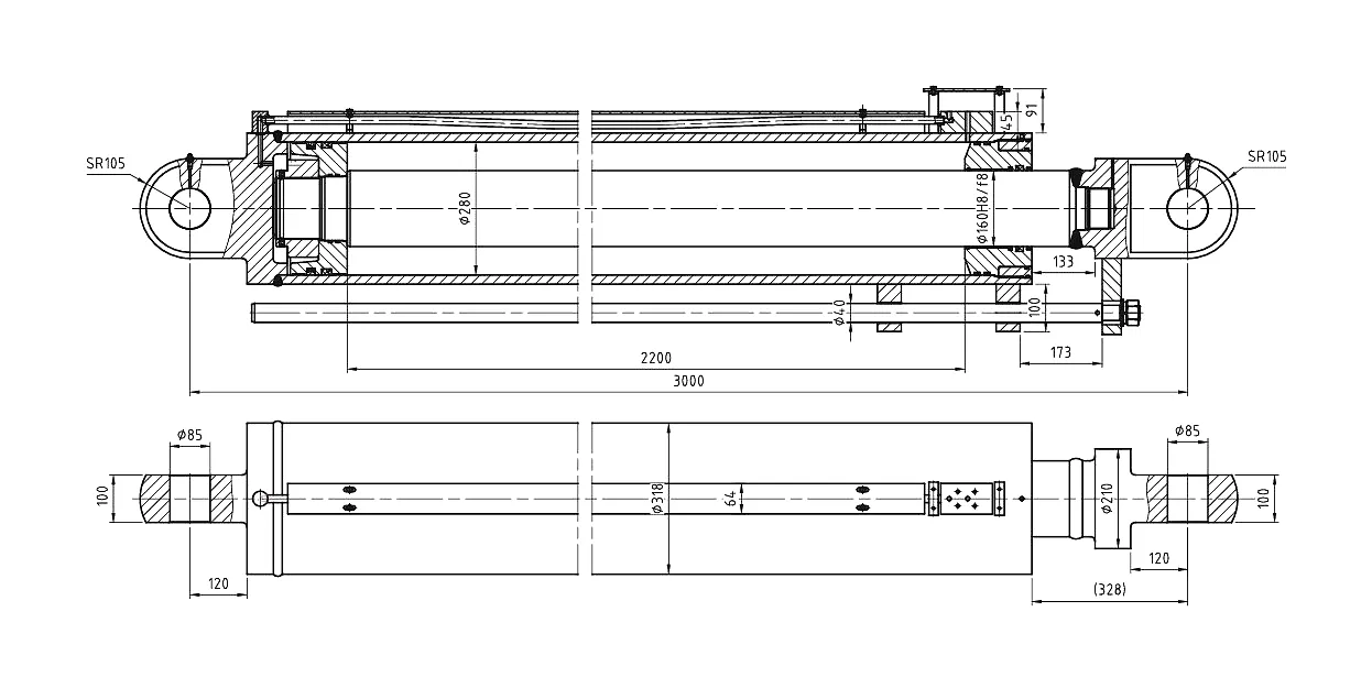 Crawler Crane Lift Cylinder 3 Crawler Crane Lift Cylinder Technical Specification Data Sheet