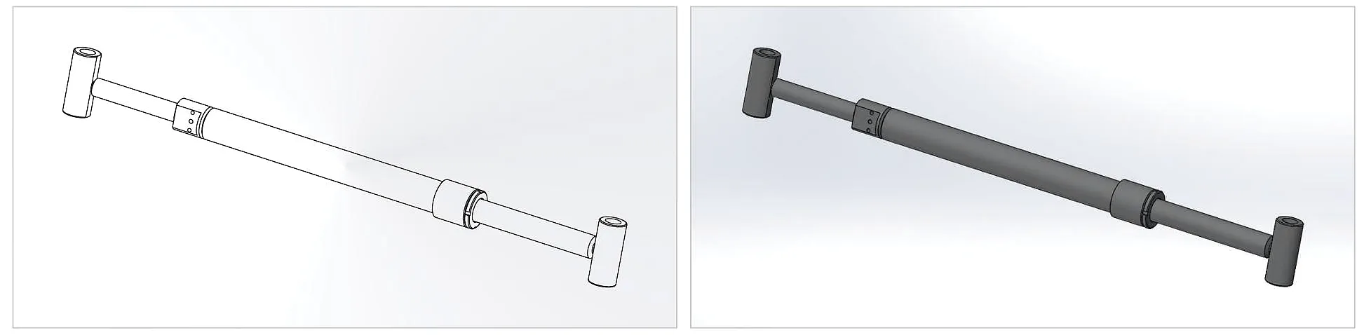Aerial Platform Main Boom Angle Cylinder (506mm Stroke) 5 Main Boom Angle Cylinder hydraulic detail view — aerial work platform UK supplier