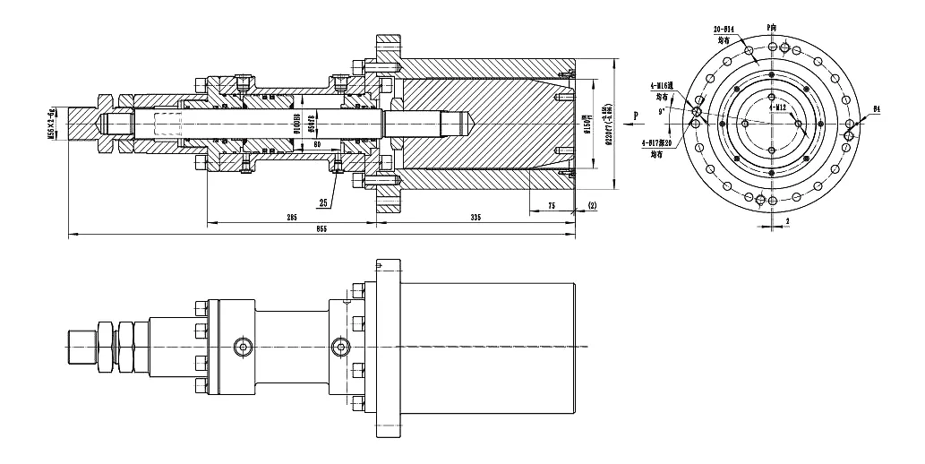 Wind Turbine Hydraulic Pitch Cylinder 3 Wind Turbine Hydraulic Pitch Cylinder Technical Parameters Table